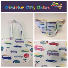 Large Tote Bag - Caravans
